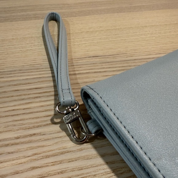 Excellent Condition Steve Madden Blue Wallet Purse Wristlet Micro Bag - Picture 5 of 14